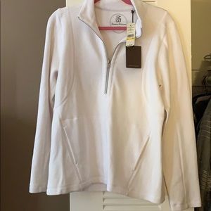 White tommy Bahama quarter zip!